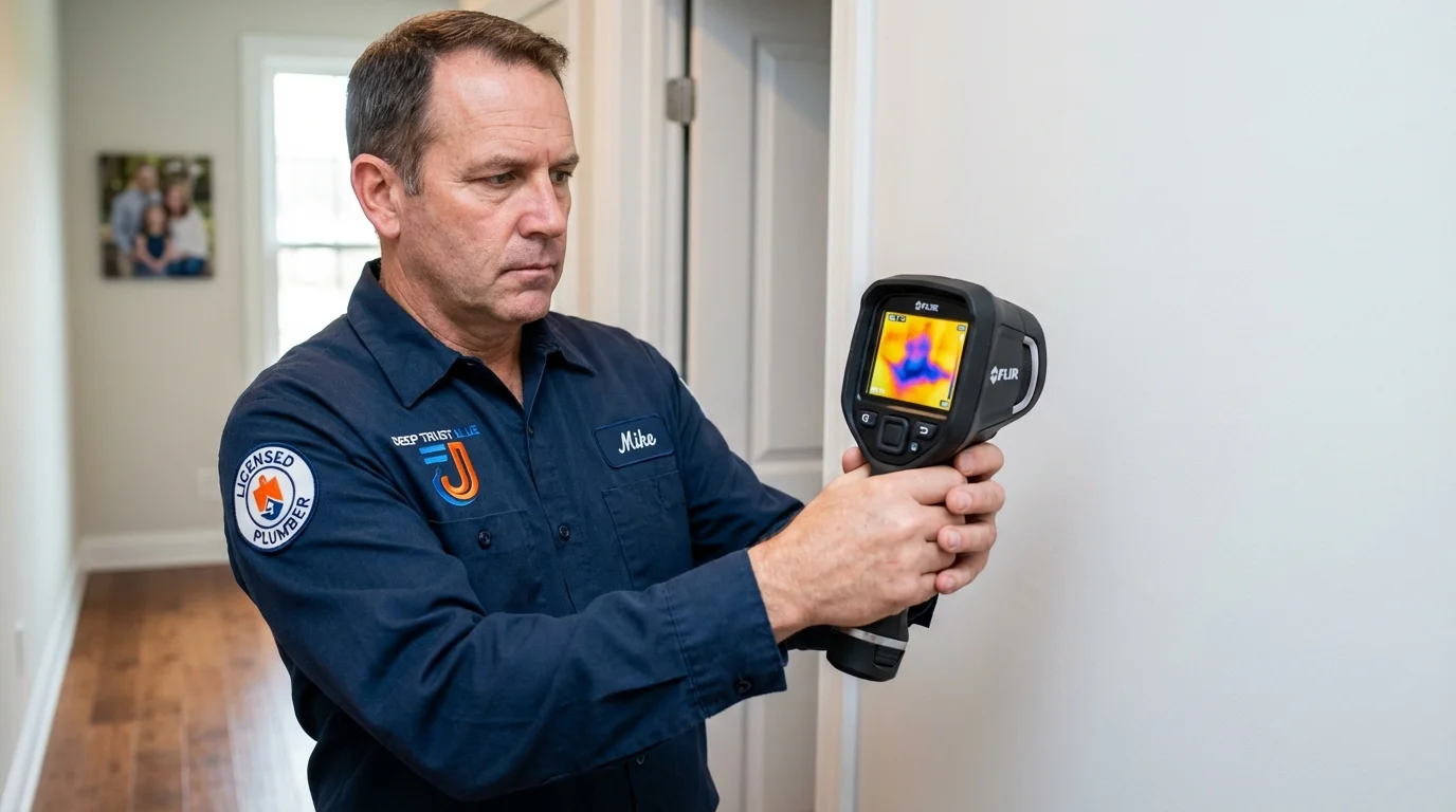 Thermal imaging leak detection by Johns Plumbing LLC in Oregon